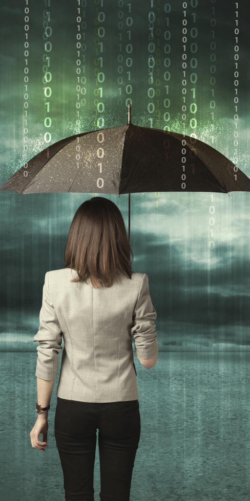 DNB -3- Bezemer- Beeld: Vrouw met paraplu